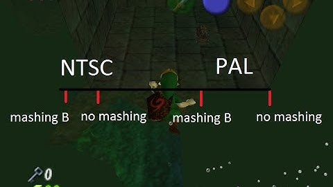 Ocarina of Time floating speed comparison (NTSC-PAL)