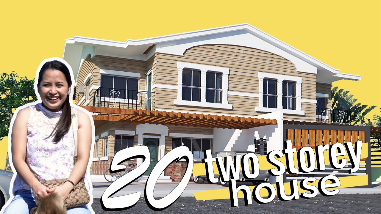 Two Storey House Design Floor Plan Philippines Youtube House Plans