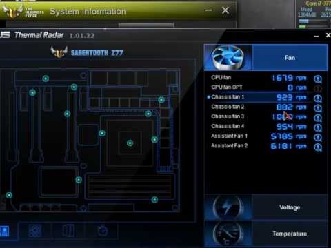 my new sabertooth z77 motherboard and i7 3770k spec