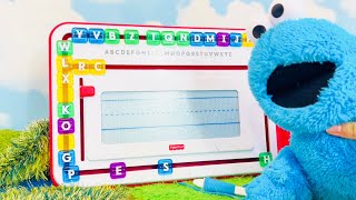Sesame Street Cookie Monster Magnetic Letter Board Learning Toys Videos For Kids SPELLING WORDS