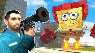 ROBOT SPONGEBOB IS TRYING TO OBLITERATE ME! - Garry's Mod Gameplay screenshot 4