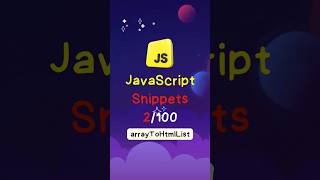 2/100 : javascript convert array in htmllist javascriptdeveloper coding css