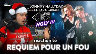 Johnny et Lara Fabian Reaction "Requiem pour un fou" LIVE! (GRIPPING!) | Dereck Reacts