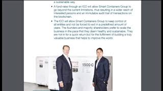 Part  2 Great project SMART CONTAINERS - TEMPERATURE SENSITIVE LOGISTICS