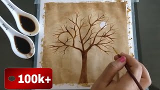 Easy coffee painting for beginner | Simple coffee Art