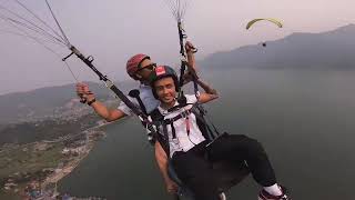 ⁣Paragliding In Pokhara, Nepal