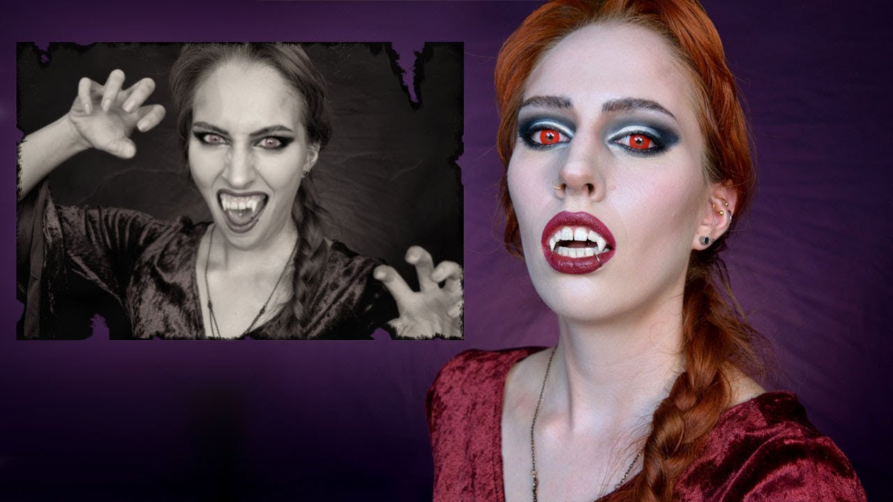 Vintage Vampire Lady🦇 | HALLOWEEN makeup tutorial - YouTube