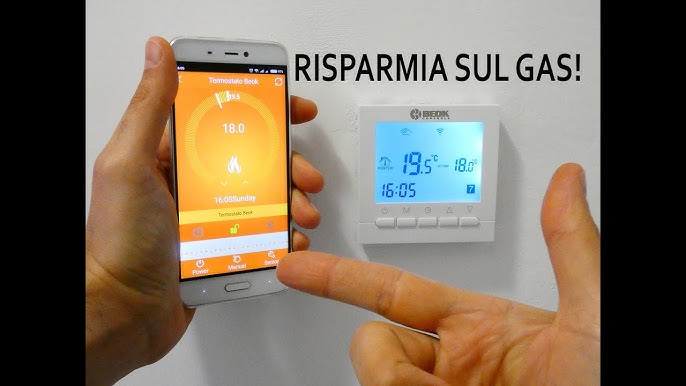 Termostato Wifi per Caldaia a Gas,Termostato Digitale