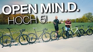 5 x OPEN MIN.D: California, RTP, Shimano Dura Ace Di2, SRAM Red/Fore, Campagnolo, Beast, MCFK