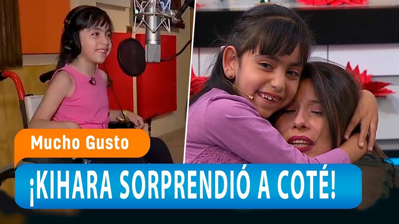 La pequeña Kihara cumplió su sueño y sorprendió a Coté - Mucho Gusto