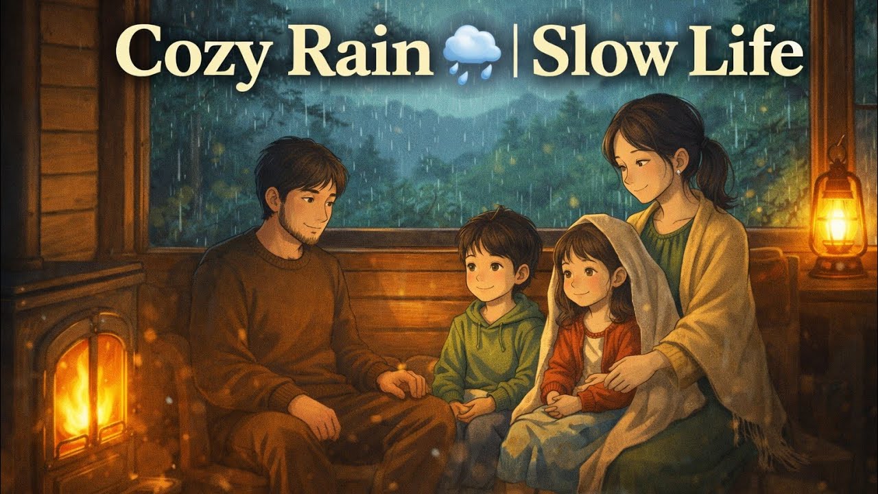 A Cozy Rainy Evening | Slow Life Family Story 🌧️✨