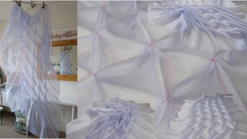 SMOCKING WITH CONTRASTING THREADS | Fabric Manipulation | Didsbury Art Studio