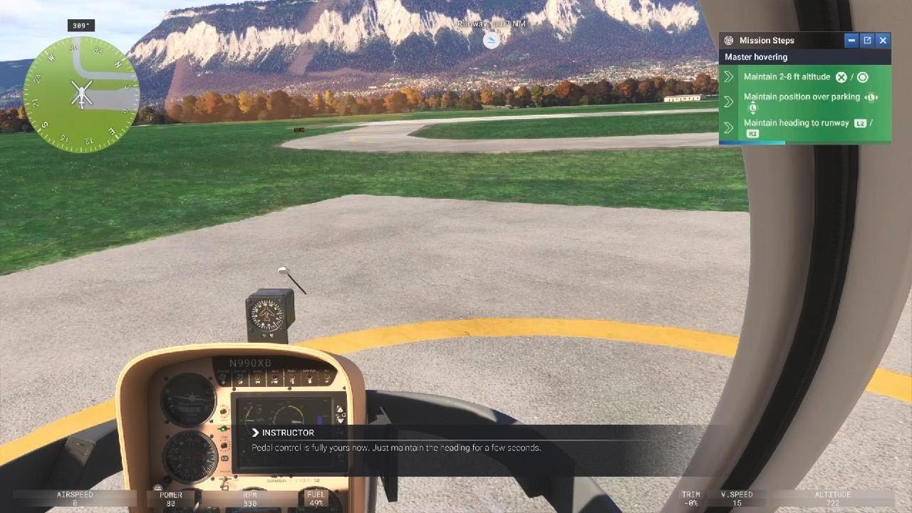 Instructor gives me full control and I immediately lose controlMicrosoft Flight Simulator 2024