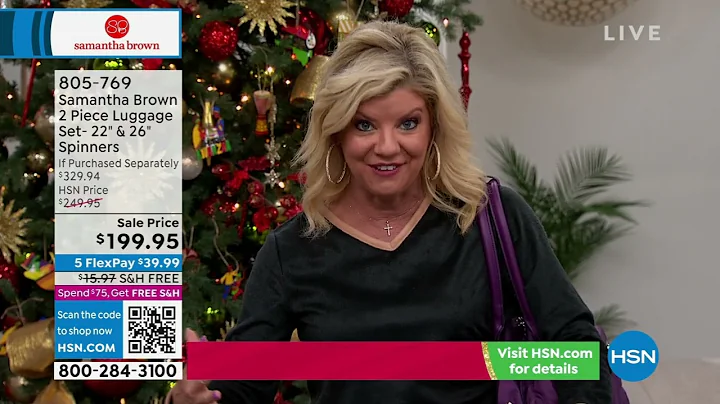 HSN | Samantha Brown Luggage Collection 12.15.2022...