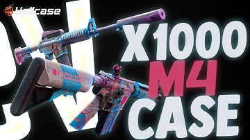 I Opened 1000 M4 Cases on Hellcase!