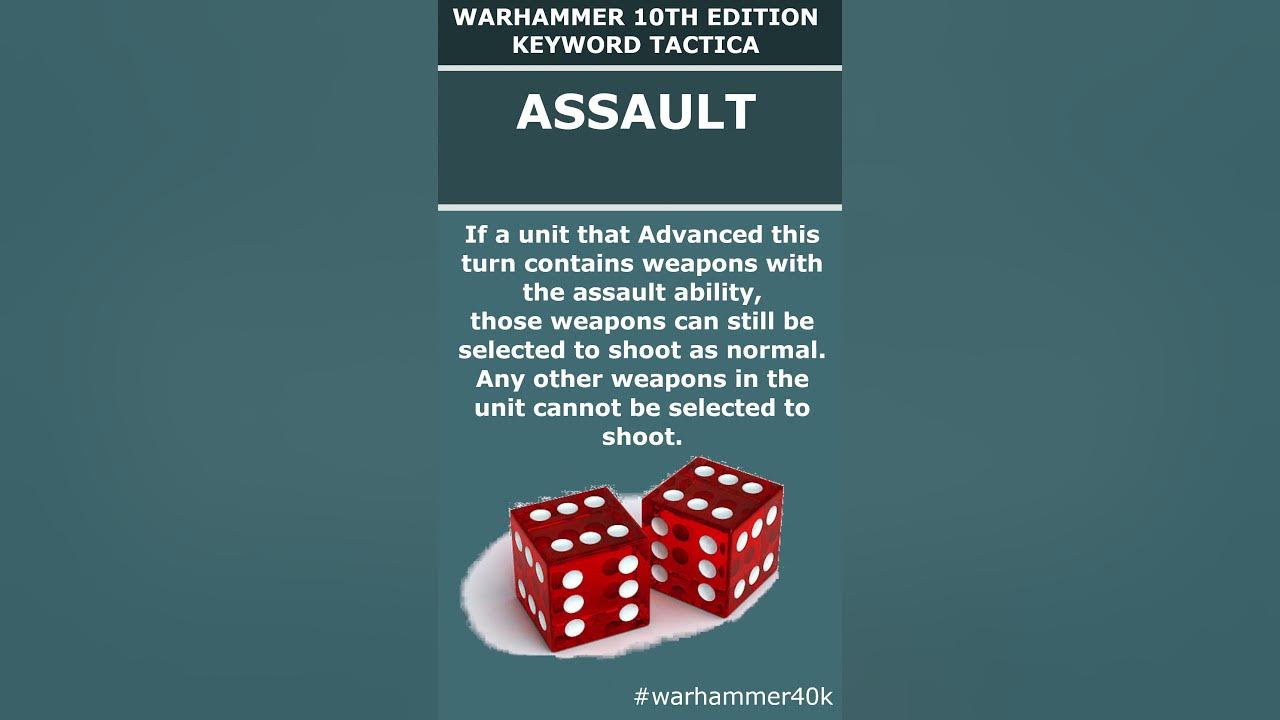 Assault Keyword Warhammer Tactica 40k 10th Edition YouTube