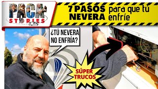 ¿Tú NEVERA no enfría? ➡  MANTENIMIENTO  de la NEVERA ❄ trivalente en 7 PASOS + TRUCOS!!