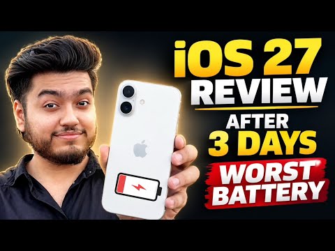 iOS 27 Review after 3 days in iPhone 17🔥Worst Battery? Should you update?