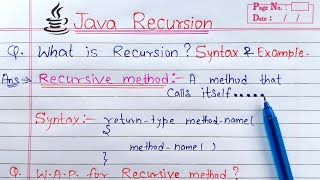 Recursion in Java (Hindi) | Learn Coding