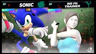 Super Smash Bros Ultimate Amiibo Fights EX Sonic vs Wii Fit