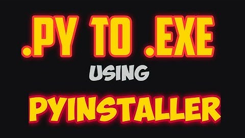 How to convert python script to executable
