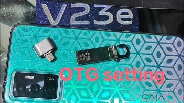 Vivo V23e |V23 OTG settings | How to fix OTG connecting problem |How to use USB OTG Y21,Y15S,V23