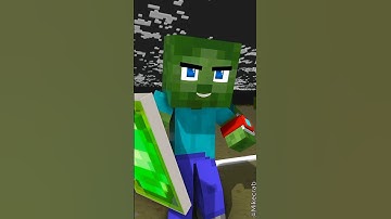 Buff Zombie Become Herobrine In Defeat Superman Challenge 💀 #shorts #minecraft #animation #trending