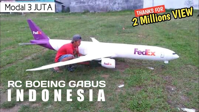 Homemade Rc Foam Plane Boeing 777 Youtube