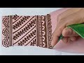 Very pretty henna design for back hands 