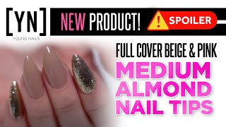 Black Friday Pink and Beige Full Cover Nail Tips