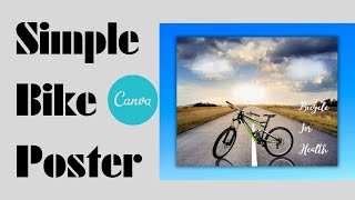 Simple Bike Poster Canva Tutorial