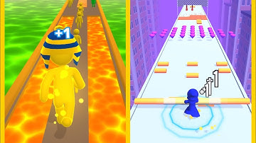 Giant Rush Vs Roof Rails : All Levels Gameplay - New Update Android, iOS #1