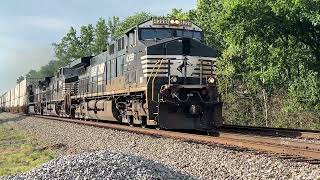 NS 4399, 9921 & 9781 moving FAST in Wheelersburg, Ohio
