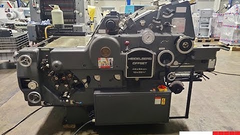 Heidelberg KORD 64 single color offset printing machine from Gab Supplies Ltd   1985