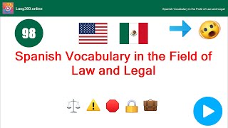 Lesson 38: Spanish Vocabulary in the Field of Law and Legal (Lang360)