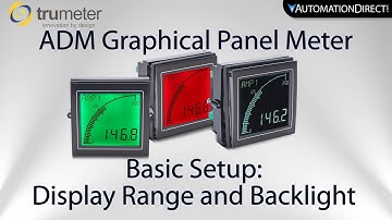 Trumeter ADM Graphical Panel Meter Setup for Scale & Backlight from AutomationDirect