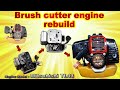 Mitsubishi TL43, two stroke brush cutter engine rebuild