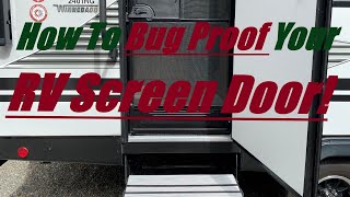 How To Bug Proof Your RV Screen Door | Keep the insects out with this easy repair