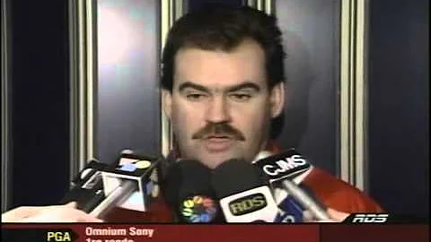 Pat Burns sur Shayne Corson "Qui mange dla marde"
