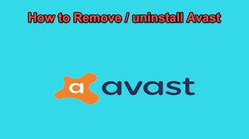 How to uninstall avast