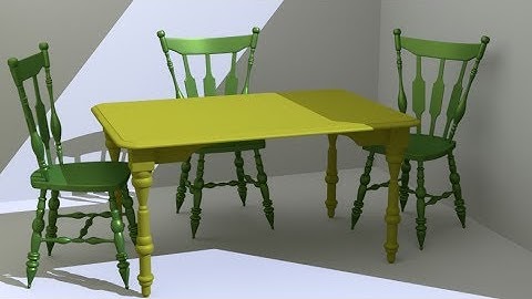 Blender: Modeling a Kitchen Table (Part 2)