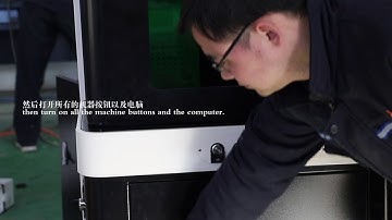 enclosed fiber laser marking machine operation video
