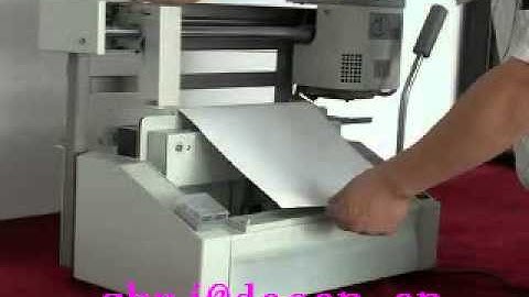 DC-30+ desktop perfect binder machine with LCD operation working video