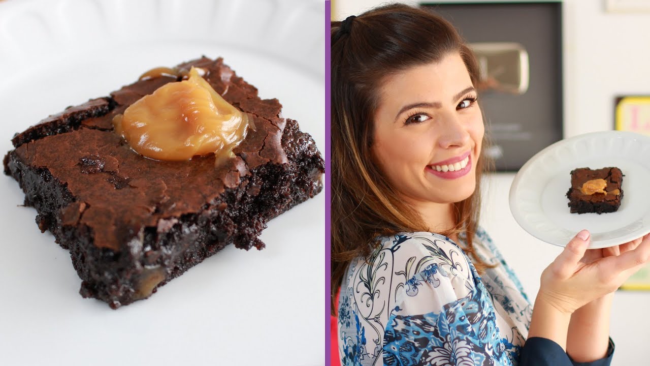 BROWNIE CREMOSO COM DOCE DE LEITE TPM, PRA QUE TE QUERO?
