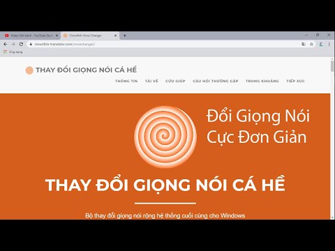 Cách Tải Phần Mềm Đổi Giọng Và Cách sử dụng (how to download the voice changer and how to use it)