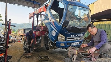 Restore Worn Crane Trucks Axles | Oxy-Welding To Repairing And Restore Loose Wheel Axles