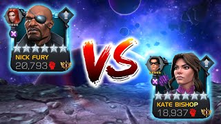 Nick Fury vs Kate Bishop  Battle of the SKILL champs!! Marvel Contest of Champions