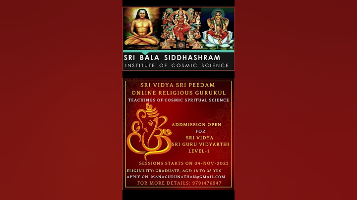 ஸ்ரீ வித்யா ஆன்மீக அறிவியல் கல்வி - SRI VIDHYA Teachings of Spiritual Science #shorts