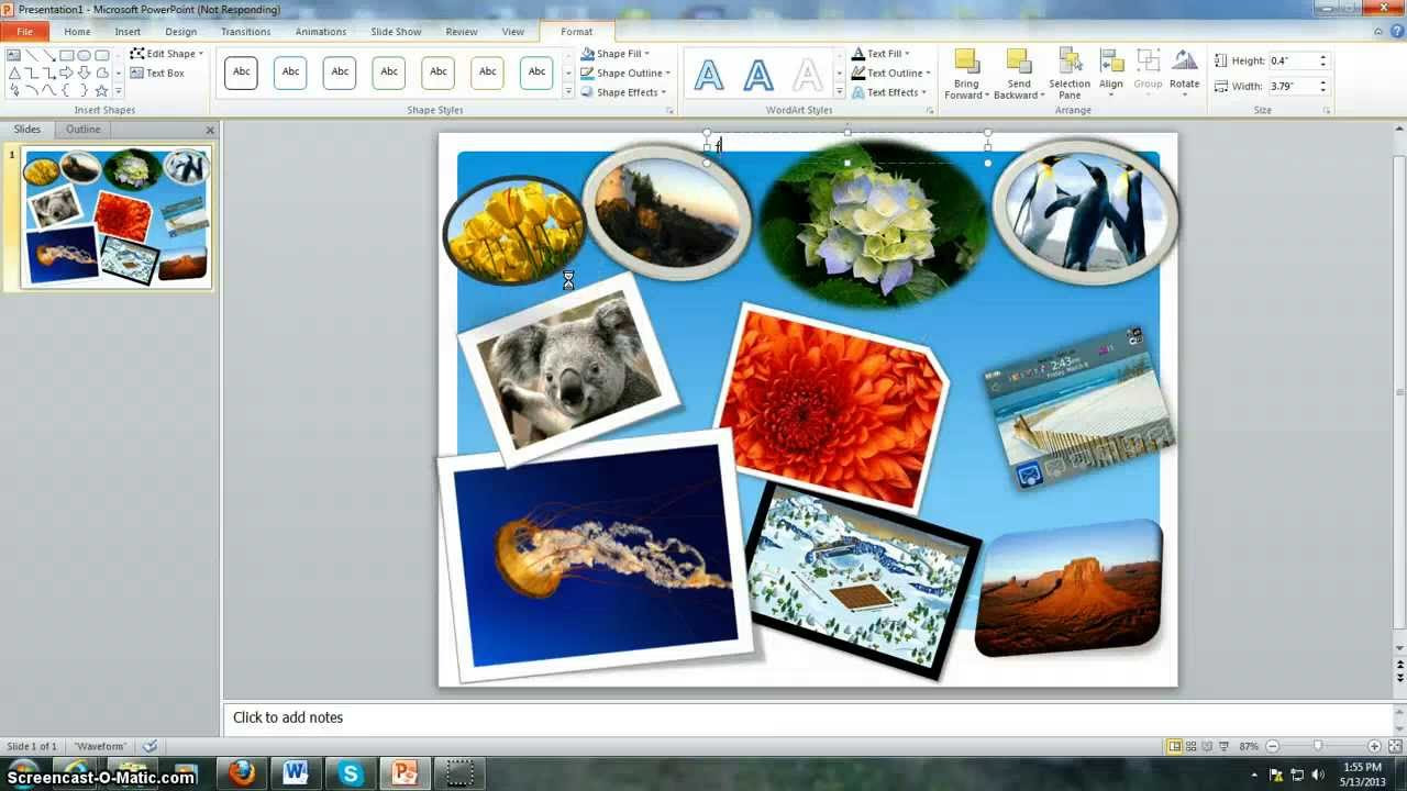 Update New How to create a collage using powerpoint