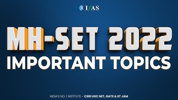 MH SET Mathematical Science Important Topics - Most Scoring Topics!